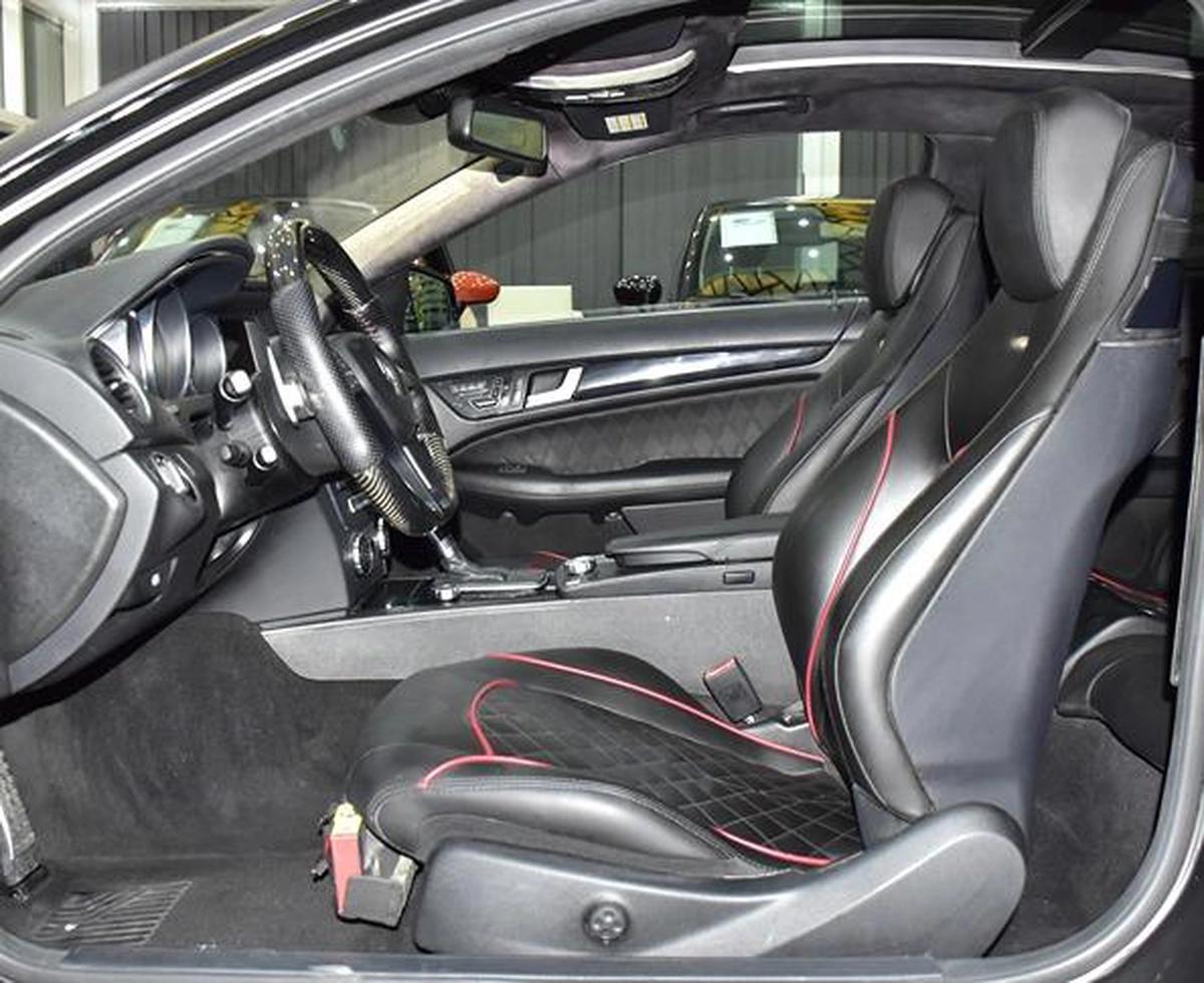 Mercedes Benz C63 AMG ( 2013 Model ) in Black Color GCC Specs-14-14
