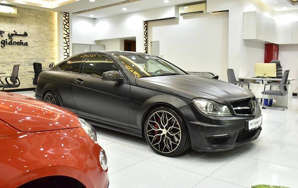 Mercedes Benz C63 AMG ( 2013 Model ) in Black Color GCC Specs-4-4
