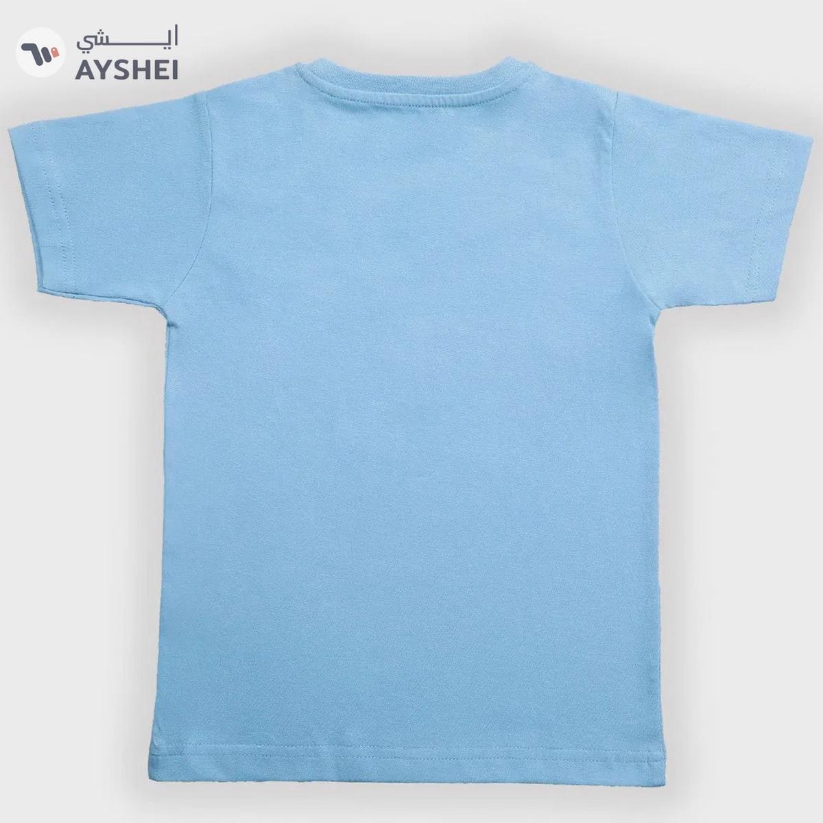 Babyqlo Vaction on the beach printed cotton t-shirt for boys-4-4