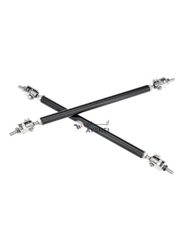 Generic 2 Piece Adjustable Front Bumper Lip Splitter Strut Tie Bar