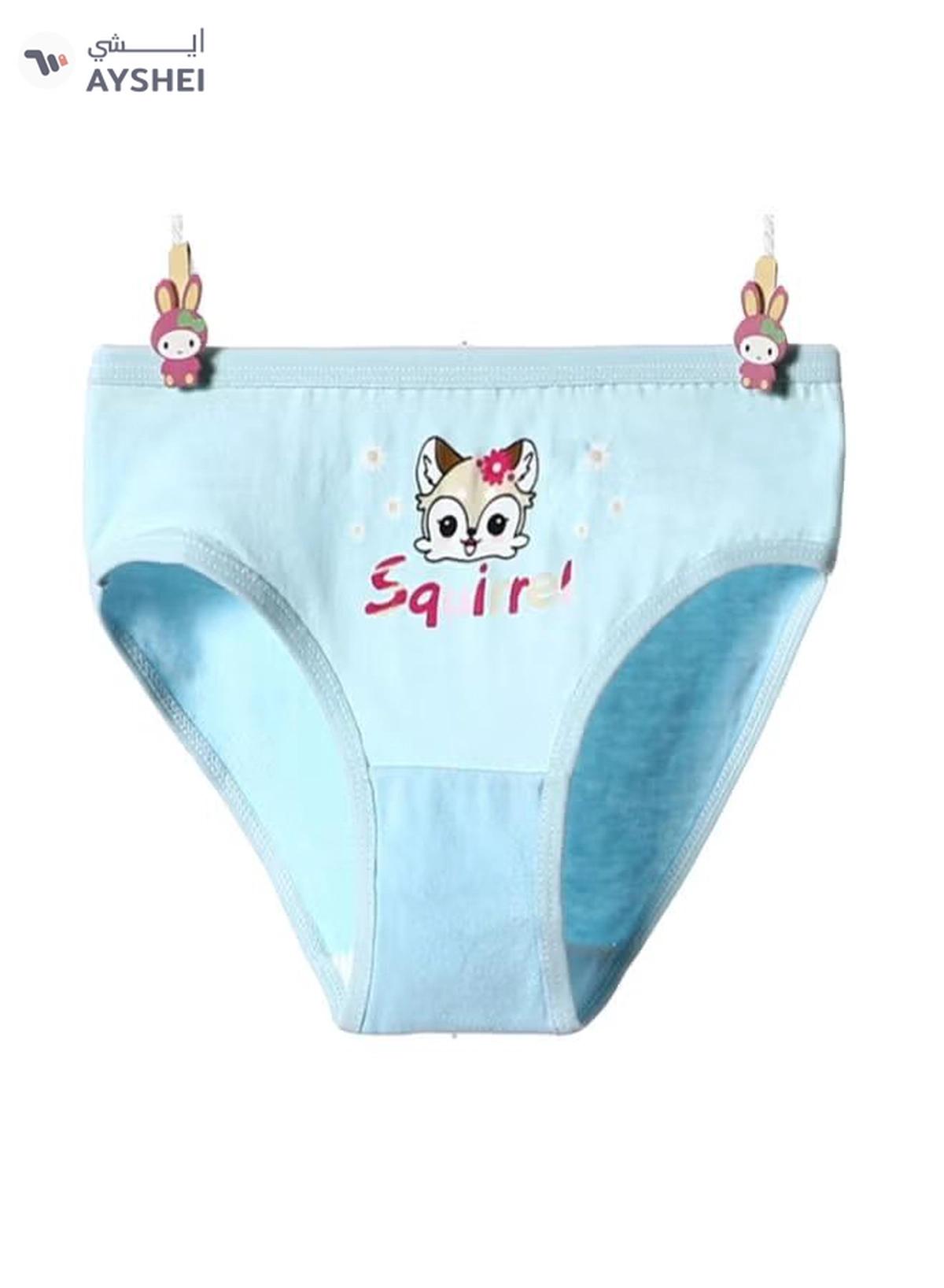 Babyqlo 4 Pack Squirrel Printed Panty Multicolour-3-3