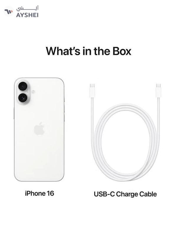 Apple iPhone 16 128GB White 5G With FaceTime - International Version