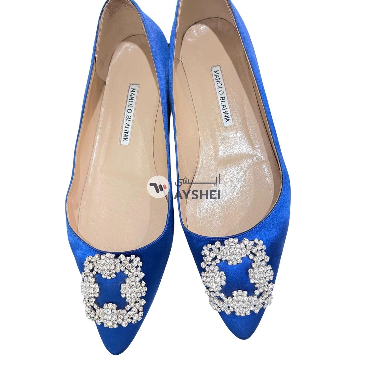 Manolo Blahnik Blue Shoes-3-3