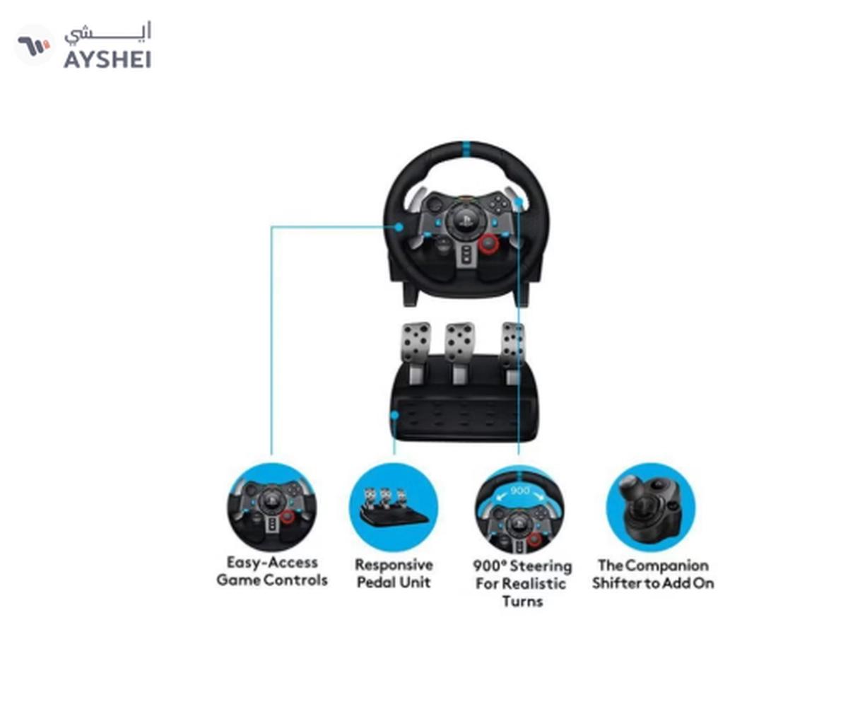 Logitech G29 Driving Force Racing Wheel and Floor Pedalsfor PS5, PS4,PS3 And PC - Black-2-2