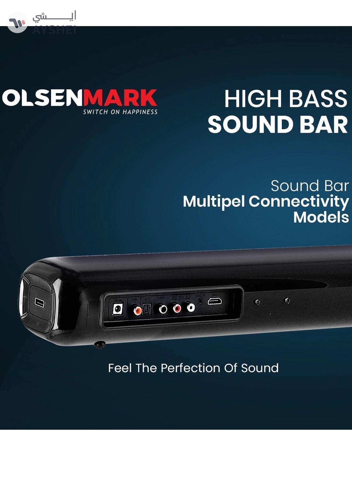 OLSENMARK OMMS1286, 2.1 High Bass Sound Bar, 1400W PMPO Sound Bar, Bluetooth, USB, AUX Connection-5-5