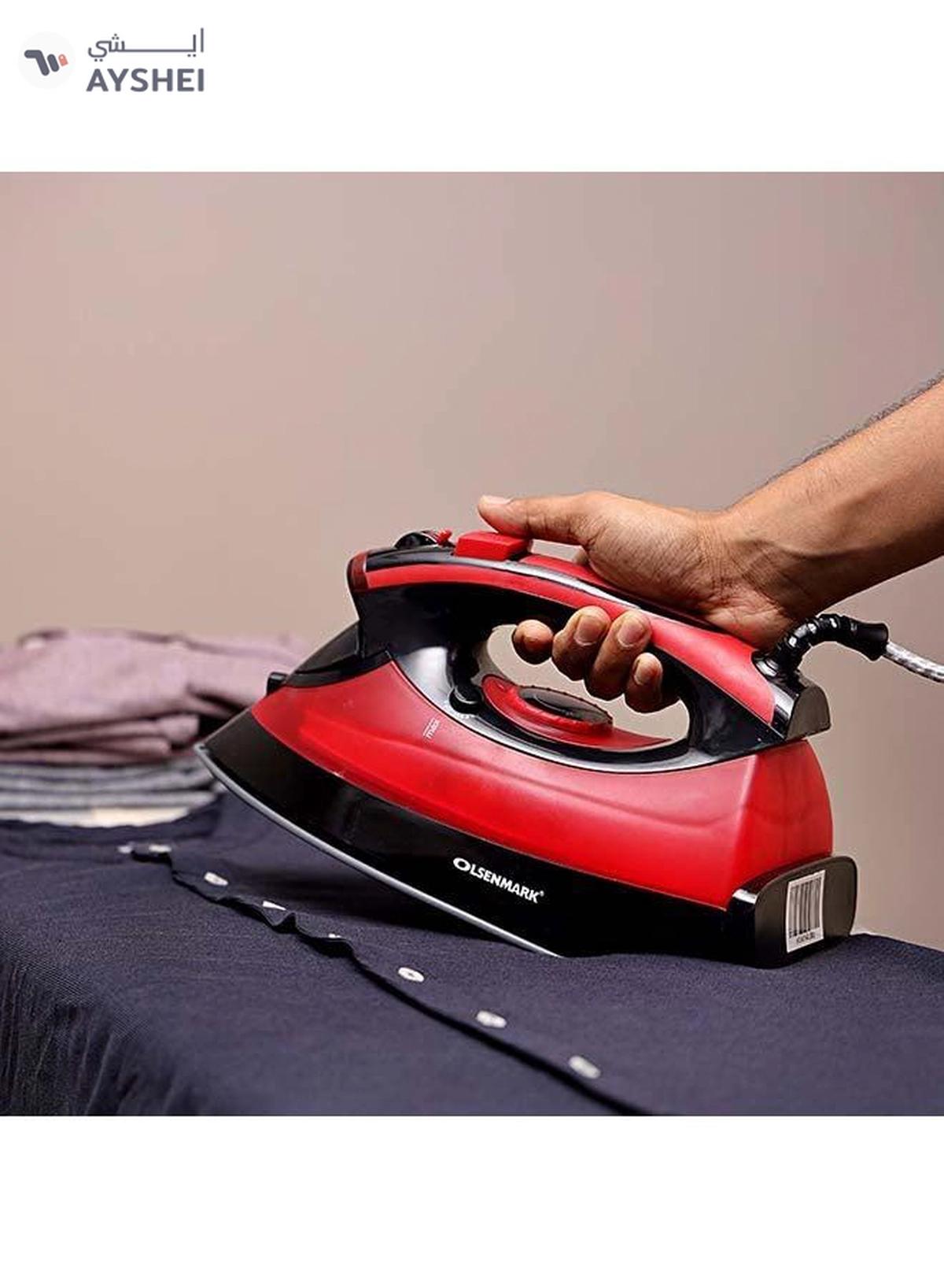 Olsenmark Steam Iron 2400.0 W OMSI1714 Red/Black-0-portrait