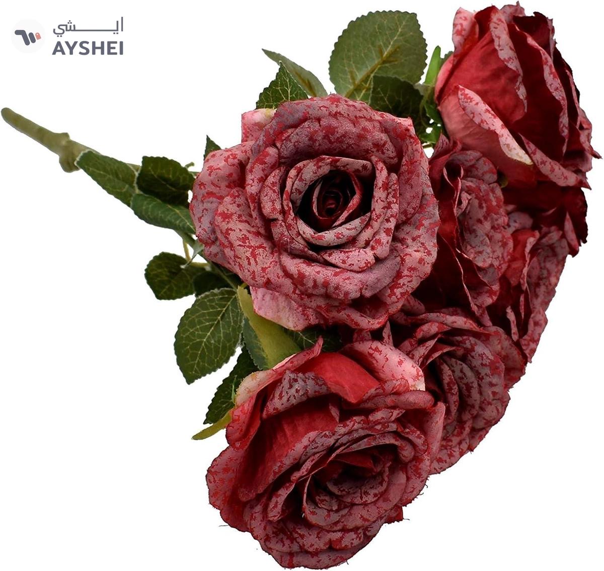 Yatai 7/Heads Luxury Silk Rose Flowers Artificial Plants For Home Bridal Wedding Party Decoration-1-landscape