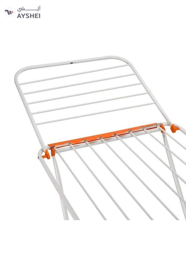 Delcasa Loyd Cloth Dryer- DC3712/ with Side Wings, Powder Coated Iron Construction/ Foldable, Sturdy, Sleek, Compact and Heavy Storage/ 18-meter Drying Space, 18 Kg Capacity