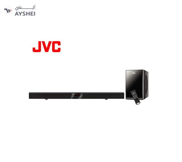 JVC 2.1 Channel Soundbar With Subwoofer Home Theater Surround Sound Speaker System THBY370A Black