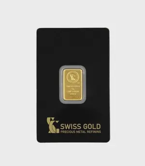 5 Grams Swiss Gold Bar 100% Authentic