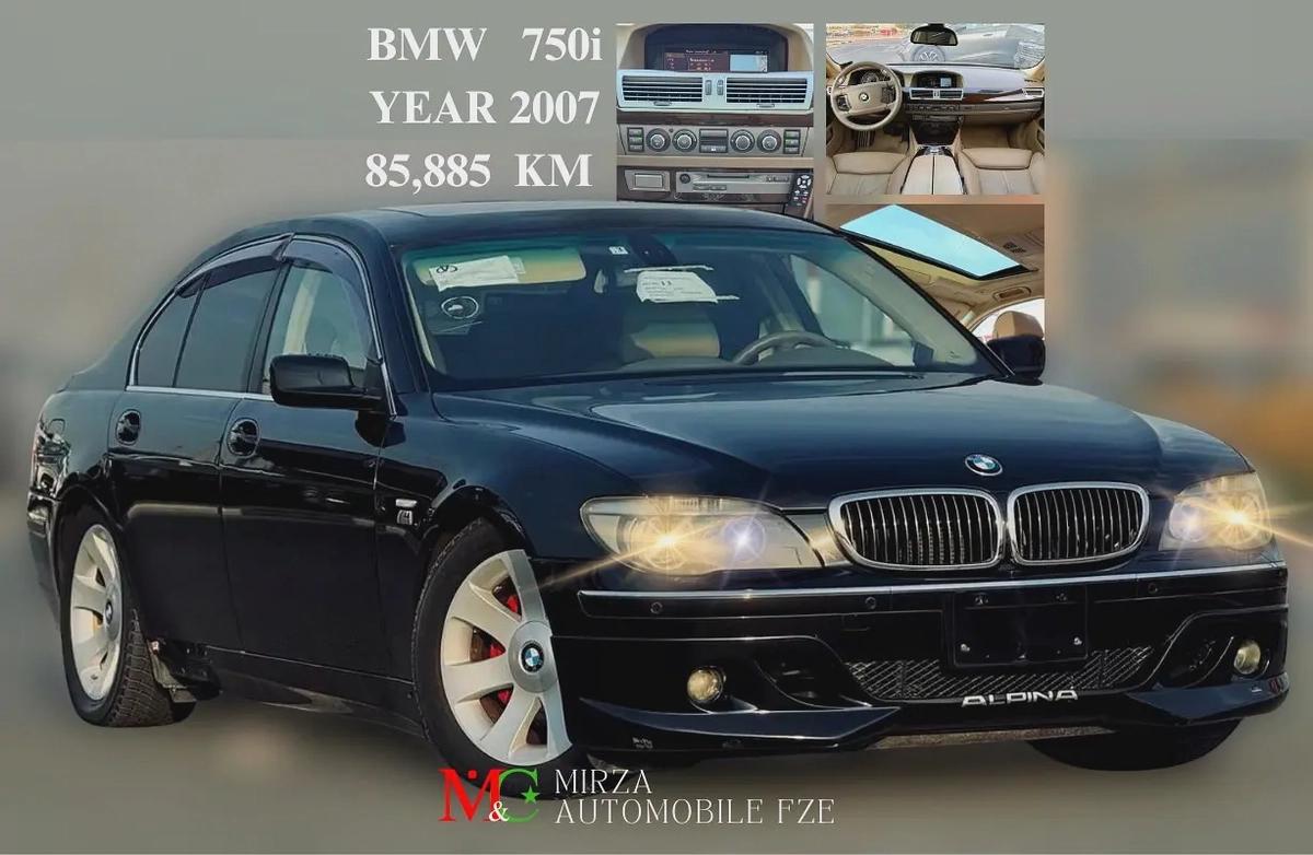 BMW | 7 SERIES | 750i | 2007 | BEIGE INTERIOR | ONLY : 85,885 KM | JAPAN IMPORT | CLEAN TITLE-0-0