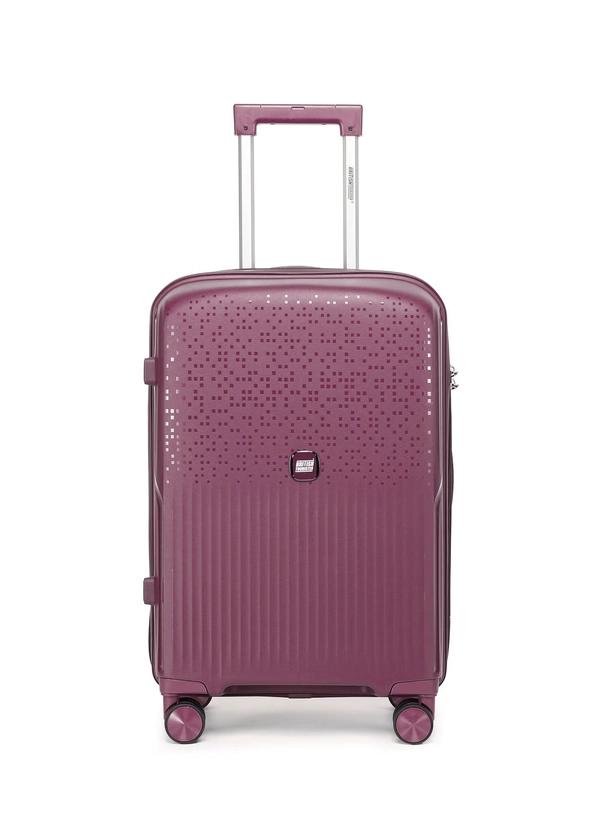 British Tourister 3 Piece Polypropylene Hard Side Spinner Luggage Trolley Set 20/24/28 Inch - Purple
