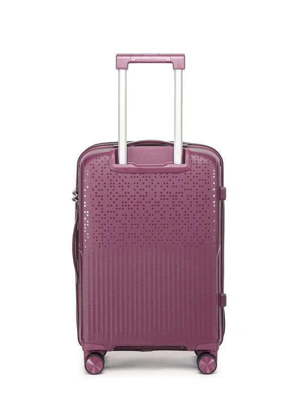British Tourister 3 Piece Polypropylene Hard Side Spinner Luggage Trolley Set 20/24/28 Inch - Purple