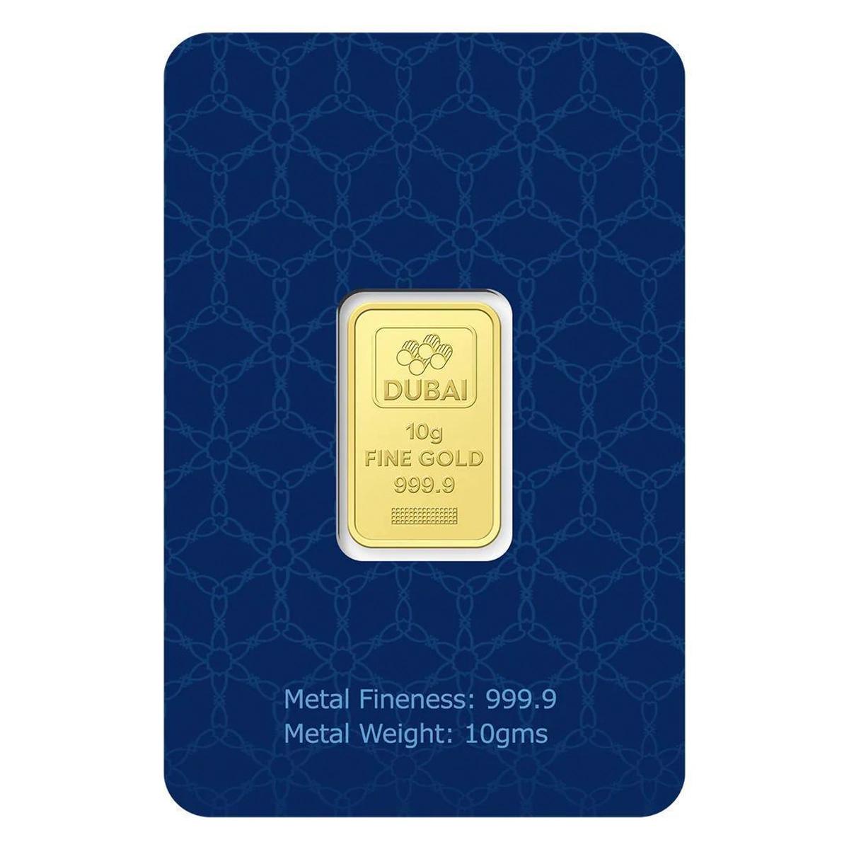 Dubai Gold 10 Grams Pure 999.9 Fine Gold Bar-0-portrait