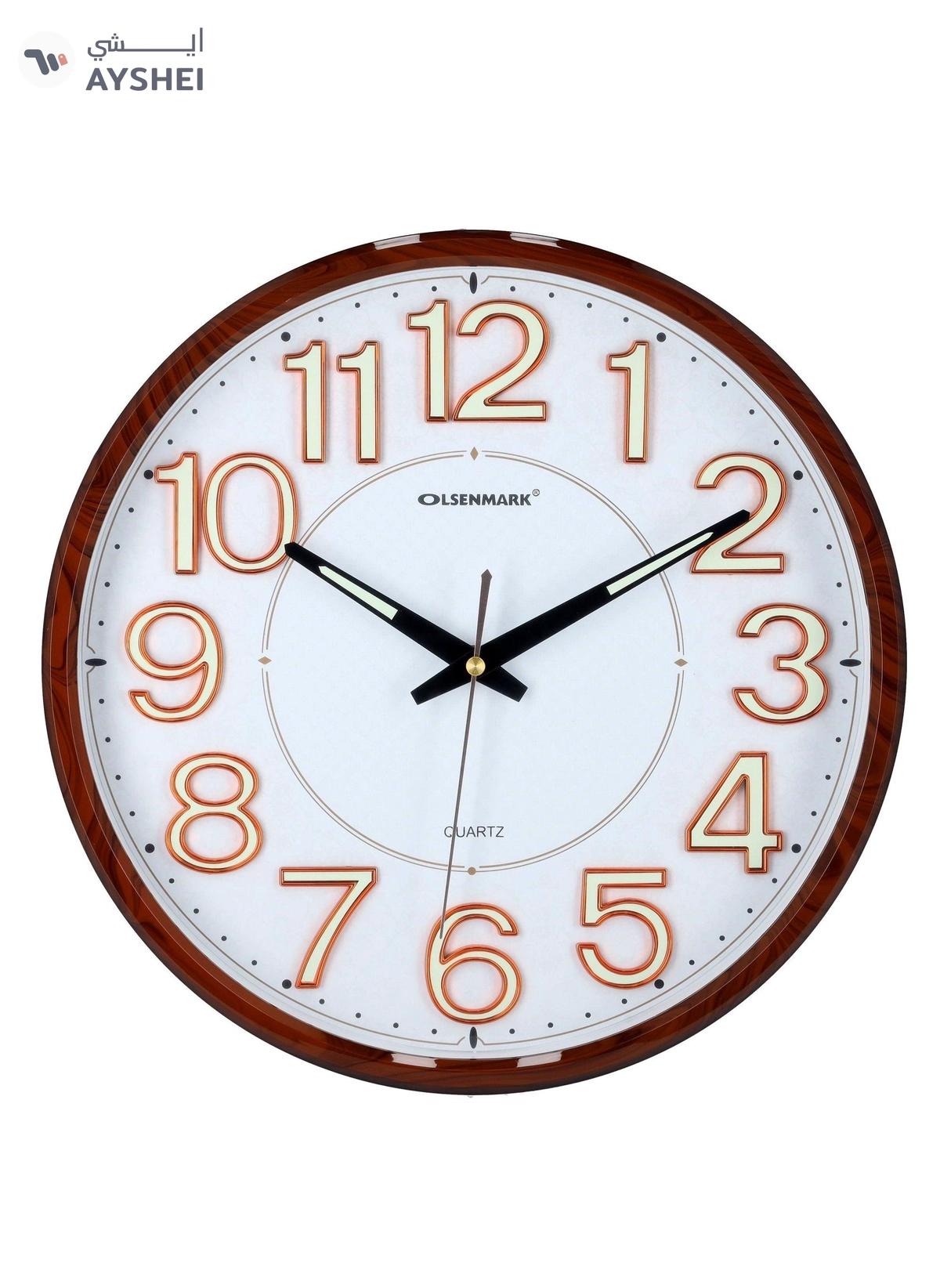 Olsenmark Wall Clock - Large Round Wall Clock-0-portrait