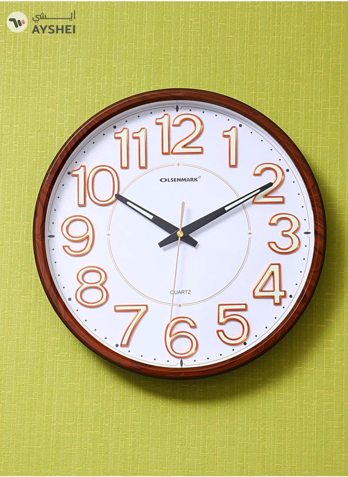 Olsenmark Wall Clock - Large Round Wall Clock-0-portrait