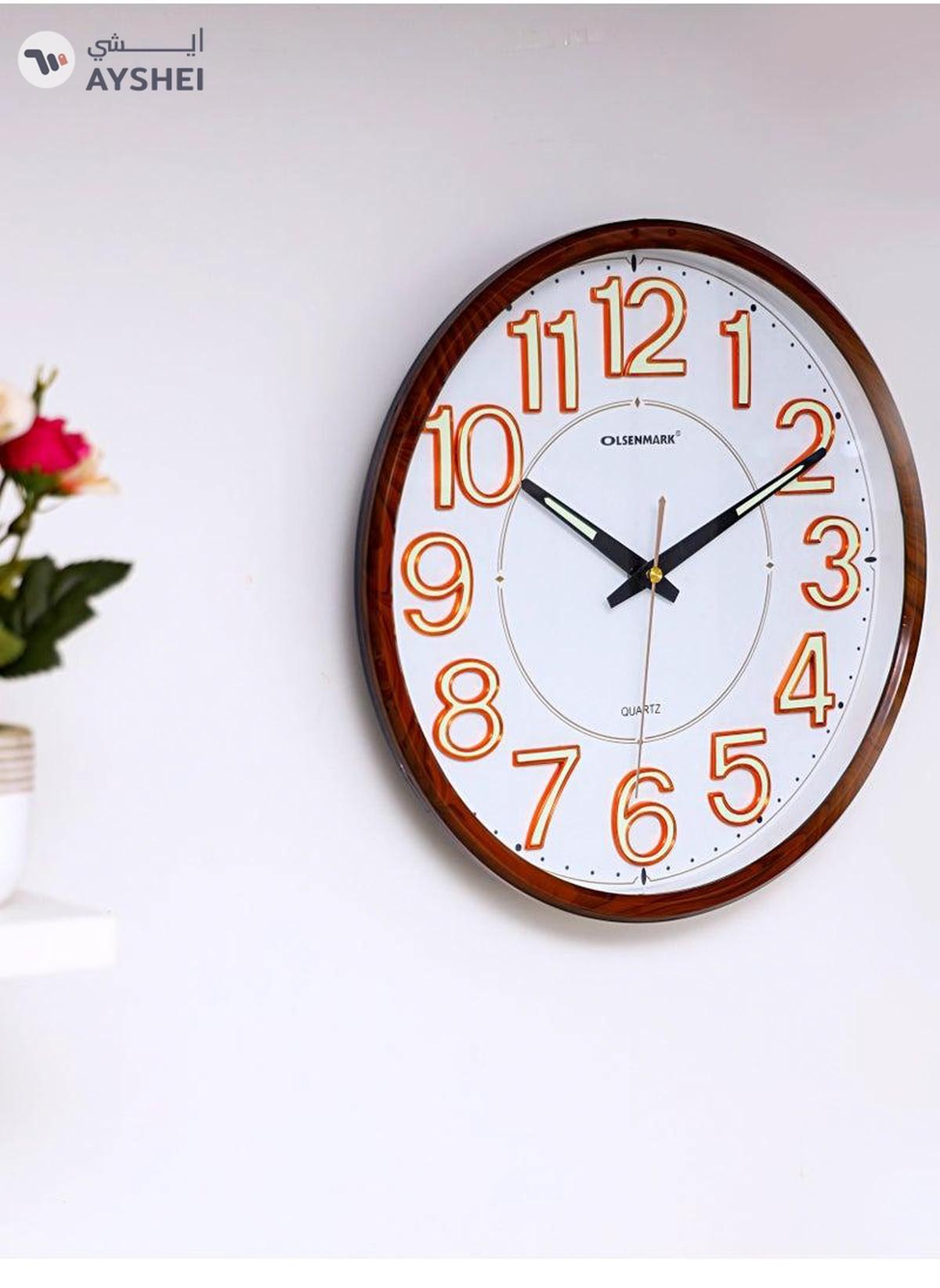 Olsenmark Wall Clock - Large Round Wall Clock-3-3