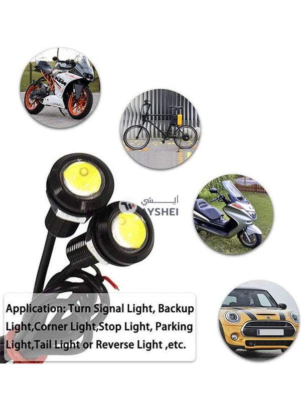 Generic Led Marker Lights 12V Amber Motorcycle Led Lights Universal Fog Lights Drl Led Daytime Running Lights Eagle Eye Tail Lights Reversing Lights For Car And Bumper