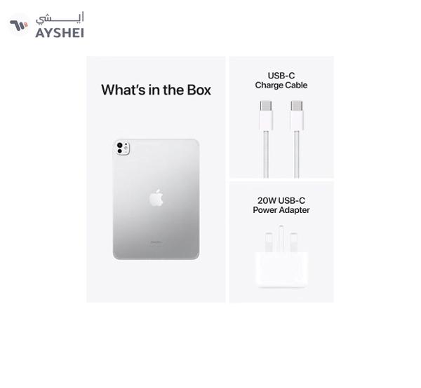 Apple iPad Pro - ( 5th Generation) M4 11-Inch, 256GB, WiFi, Silver With Standard Glass - International Version
