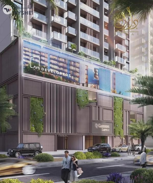 Contemporary High-Rise Apartments with City Views & Amenities