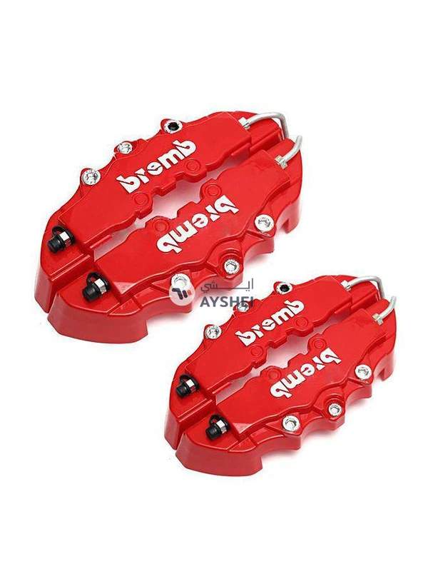 Generic 3D Red Style Universal Front And Back Disc Brake Caliper Covers