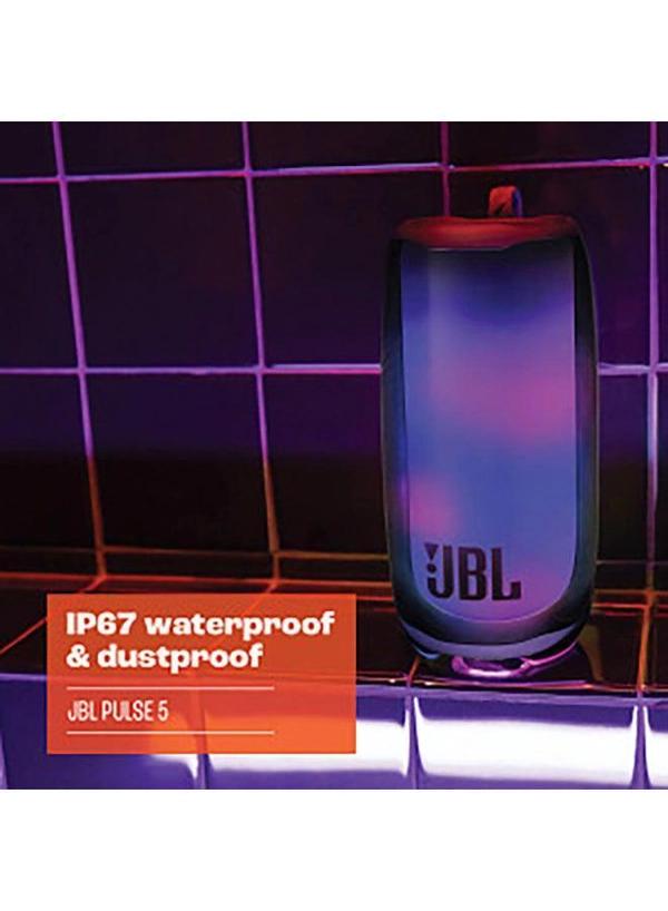 JBL Pulse 5 Portable Bluetooth Speaker With Eye Catching 360-Degree Lightshow Black
