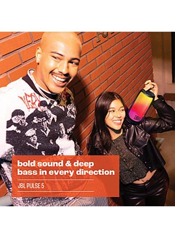 JBL Pulse 5 Portable Bluetooth Speaker With Eye Catching 360-Degree Lightshow Black