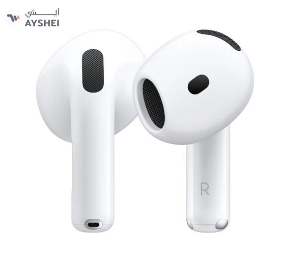 Apple AirPods 4 Wireless Earbuds, Bluetooth Headphones, Personalized Spatial Audio, Sweat and Water Resistant
