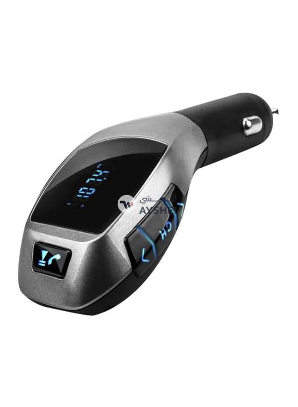 Generic Car Charger With MP3 Player Black/Silver