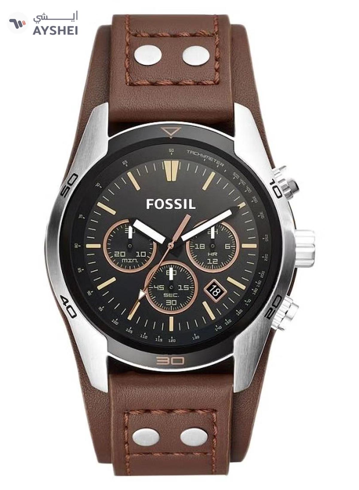 Fossil Men's Coachman Chronograph Watch CH2891 - 44 mm - Brown-0-portrait
