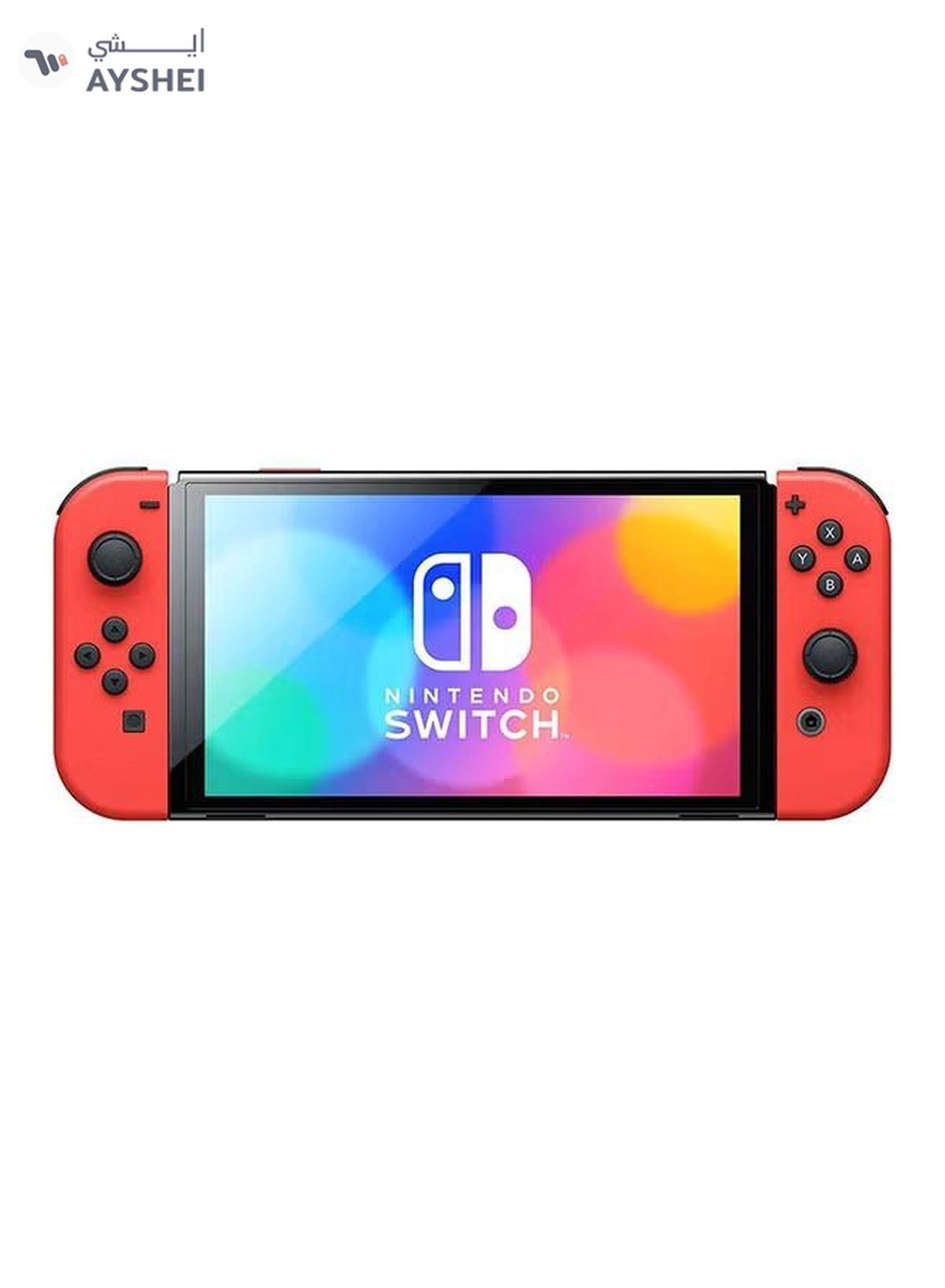 Nintendo Switch OLED Mario Red Console-0-portrait