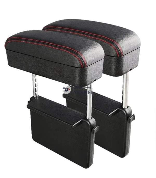 FED 2-Piece Car Armrest Box Mat with Storage Box
