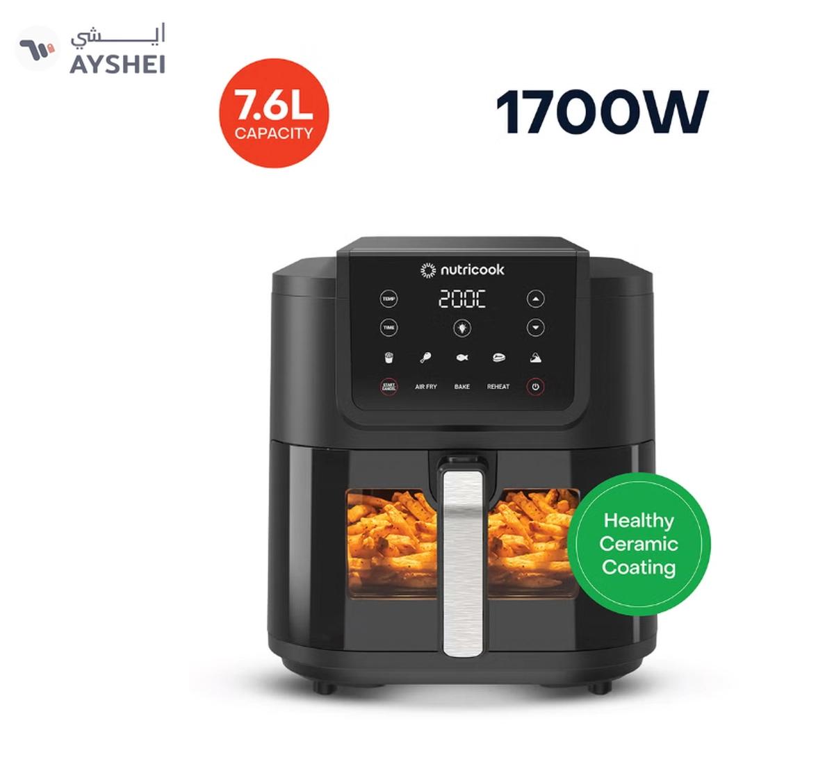 Nutricook Digital Slim Air Fryer XL,7.6L Capacity-0-landscape