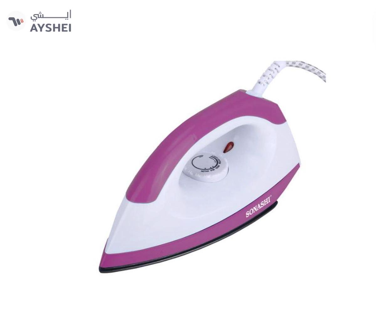 Sonashi Dry Iron With Stainless Steel Soleplate & Adjustable Thermostat Control-3-3