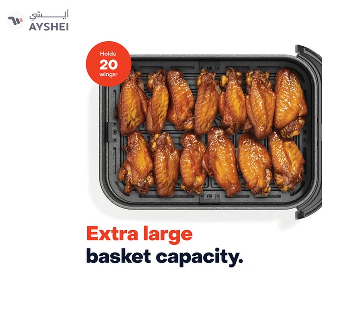 nutricook Air Fryer Slim XL,7.6L, 2.4KG, Extra-Large Basket-4-4