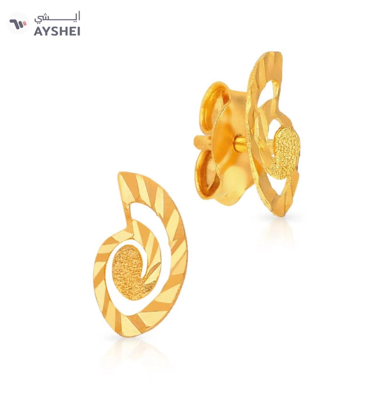 22KT 916 Gold Studs Earrings for Women AIER123-0-portrait