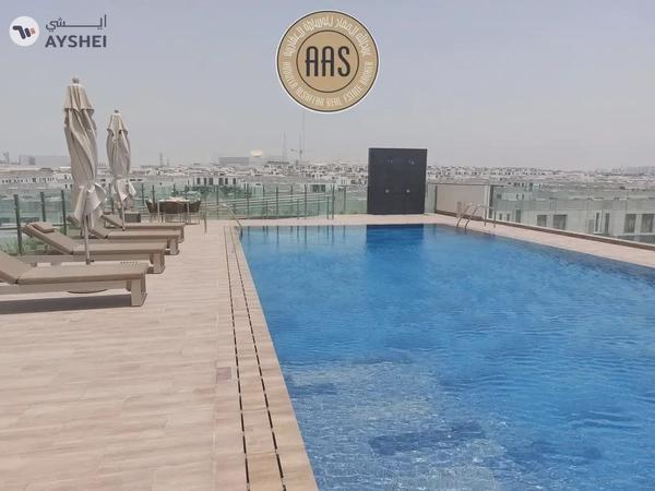 Brand New Studio chiller free and with kitchen appliances in Al Furjan