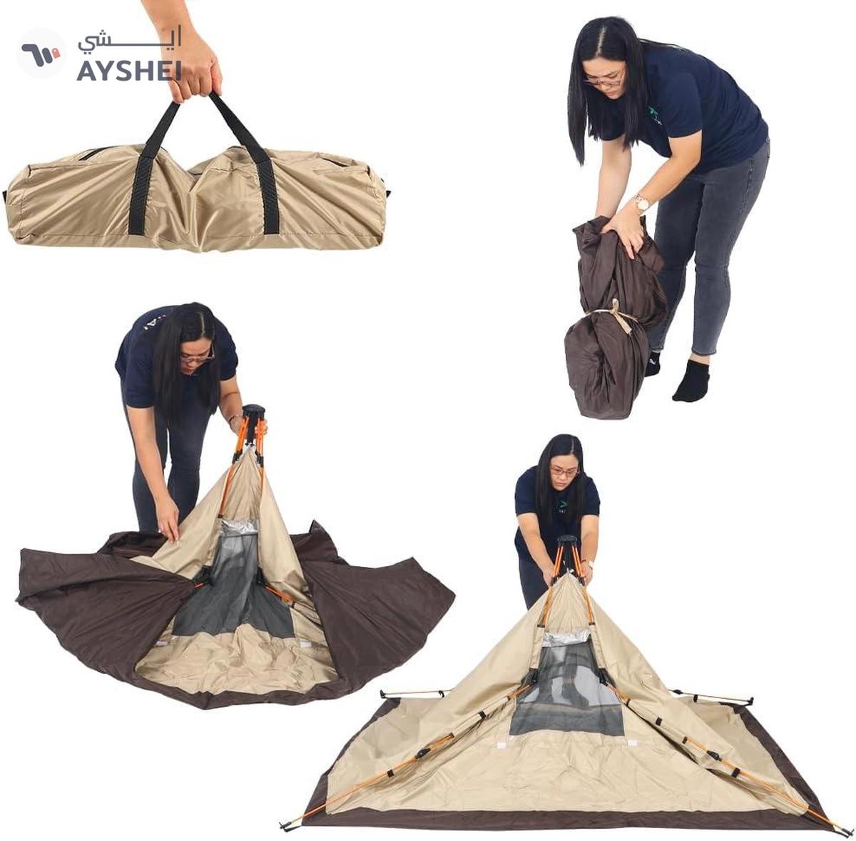 YATAI Pop Up Tent Double Layer Waterproof Shower Beach Tent - Camping Tent-3-3