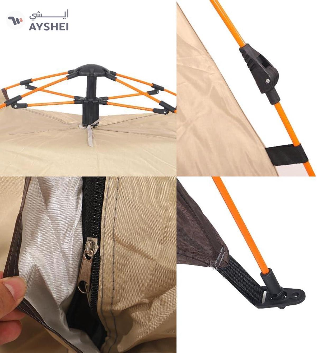 YATAI Pop Up Tent Double Layer Waterproof Shower Beach Tent - Camping Tent-4-4