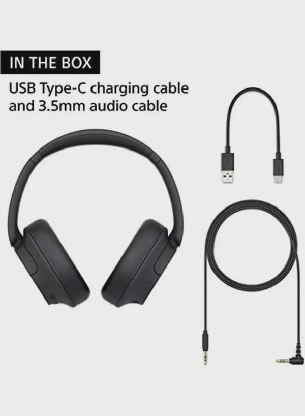 Sony WH-CH720 Noise Cancelling Wireless Headphones Bluetooth Over The Ear With Mic