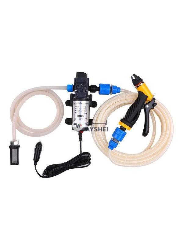 Generic 12V 80W High Pressure Electric Car Washing Pump Car Washer Pump High Pressure Washer Car Cleaning Tools Electric High-pressure Water Spray Gun Multicolor 24.5x24.5x10.0cm