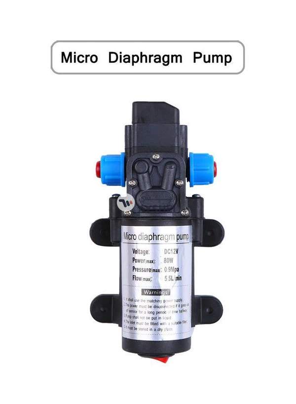 Generic 12V 80W High Pressure Electric Car Washing Pump Car Washer Pump High Pressure Washer Car Cleaning Tools Electric High-pressure Water Spray Gun Multicolor 24.5x24.5x10.0cm