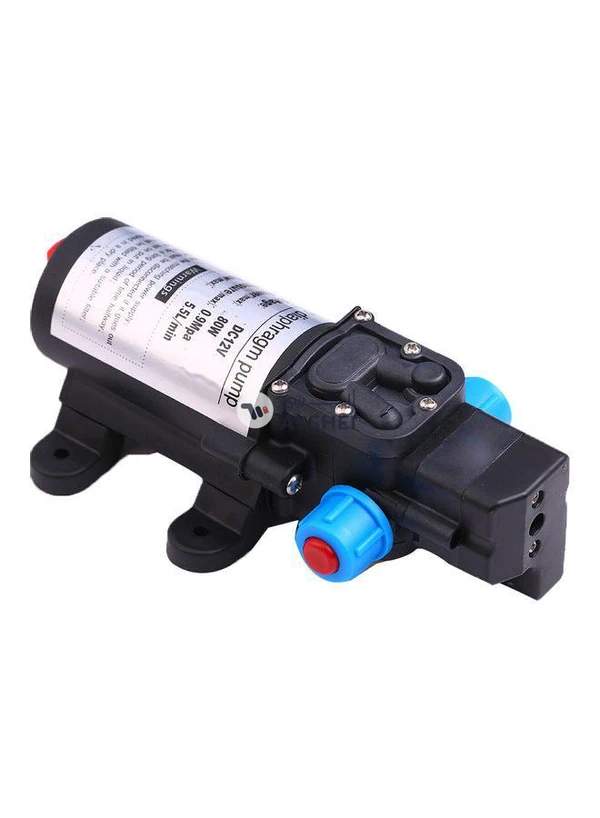 Generic 12V 80W High Pressure Electric Car Washing Pump Car Washer Pump High Pressure Washer Car Cleaning Tools Electric High-pressure Water Spray Gun Multicolor 24.5x24.5x10.0cm