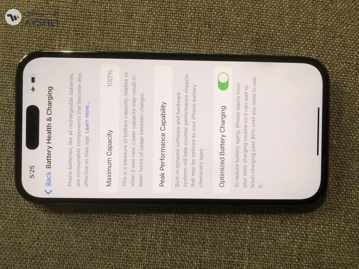 iPhone 14 pro 256gb deeppurple color 100%battery life-8-8