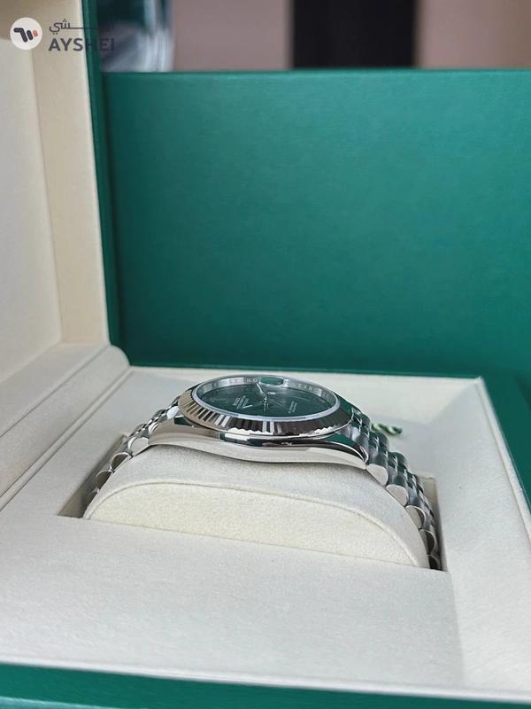 Rolex Datejust 41mm Steel & White gold Wimbledon dial Jubilee bracelet