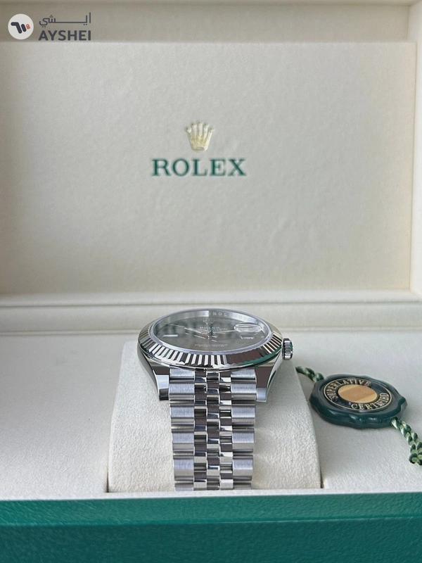Rolex Datejust 41mm Steel & White gold Wimbledon dial Jubilee bracelet