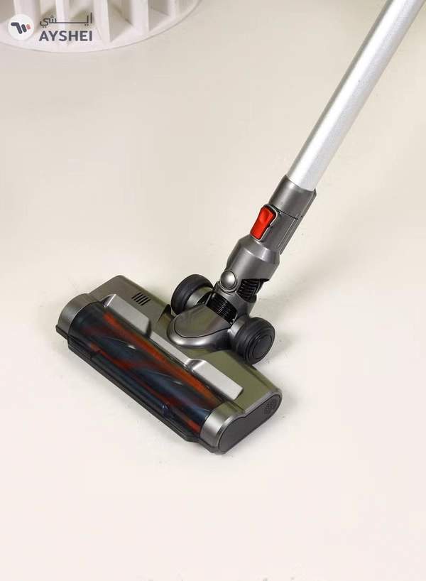 GEEPAS Rechargeable Cordless Vacuum Cleaner, 3 Speed and LED Touch Panel Control, Sensor for Power, Easy to Use Stick Model, Low Noise Design, Long and Sofa Nozzle 0.6 L 350 W GVC19038 Grey, Red