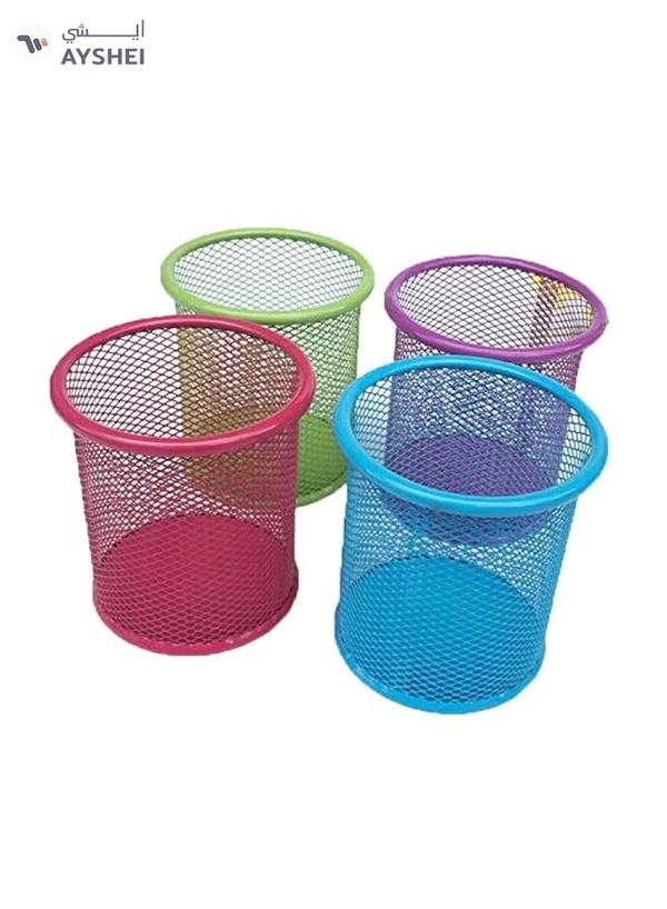 UDTEE 4-Piece Steel Mesh Pencil Blue/Green/Red