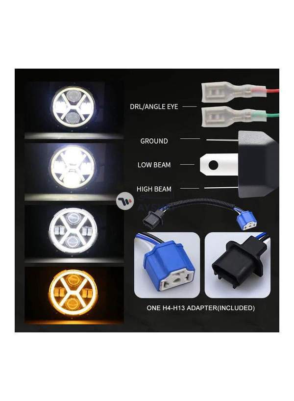 Generic 500W Round LED Car Headlight