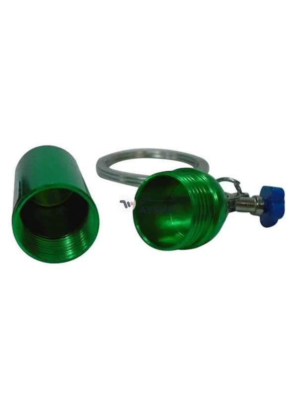 Generic Green Mini Nitrous Oxide(Nos) Bottle Key Chain